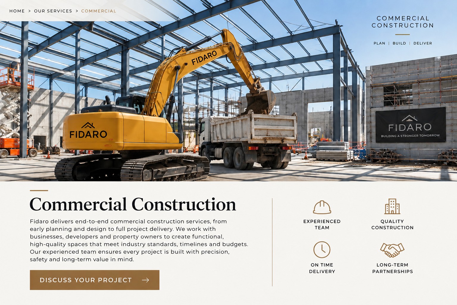 FIDARO commercial construction project