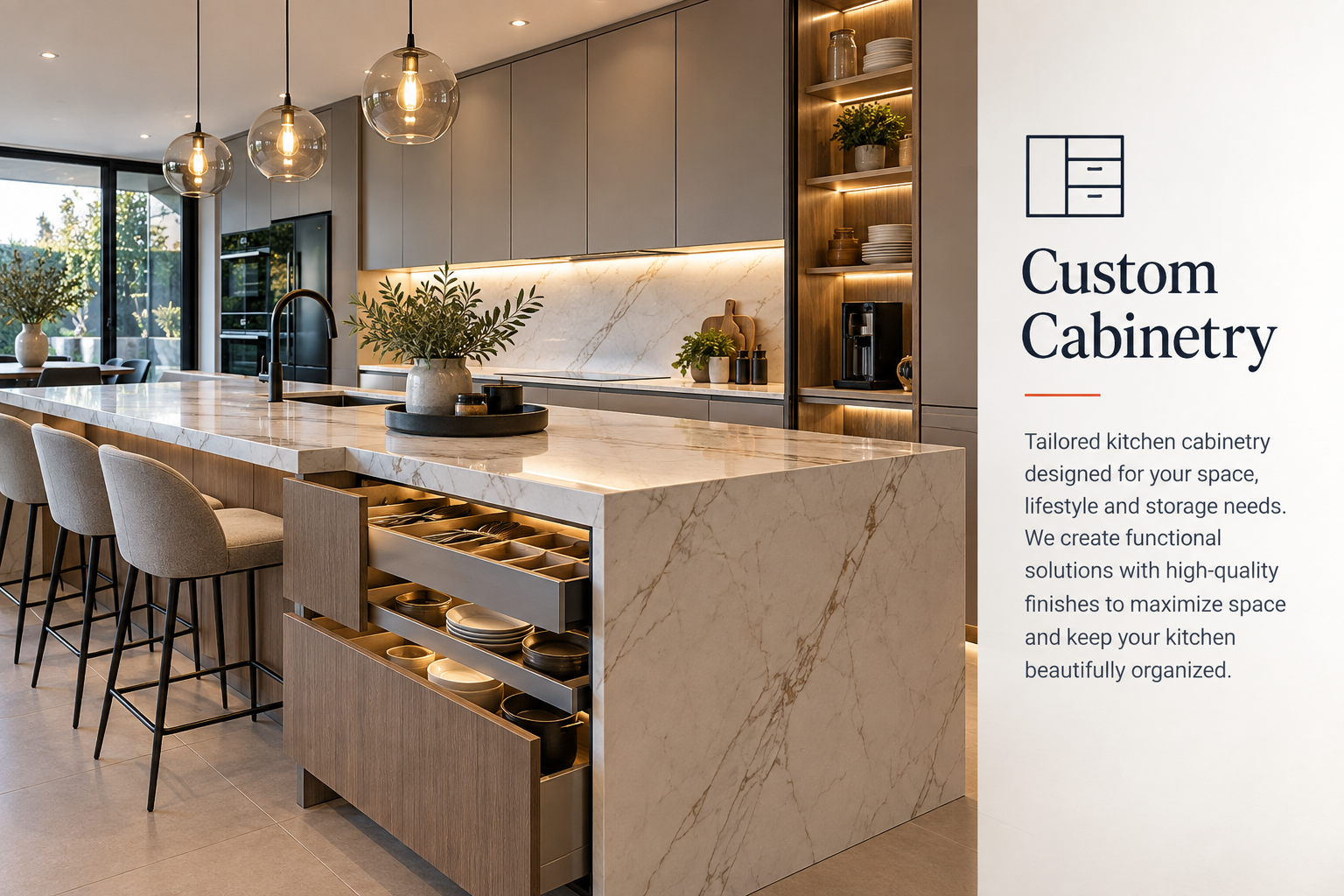 FIDARO luxury custom kitchen cabinetry