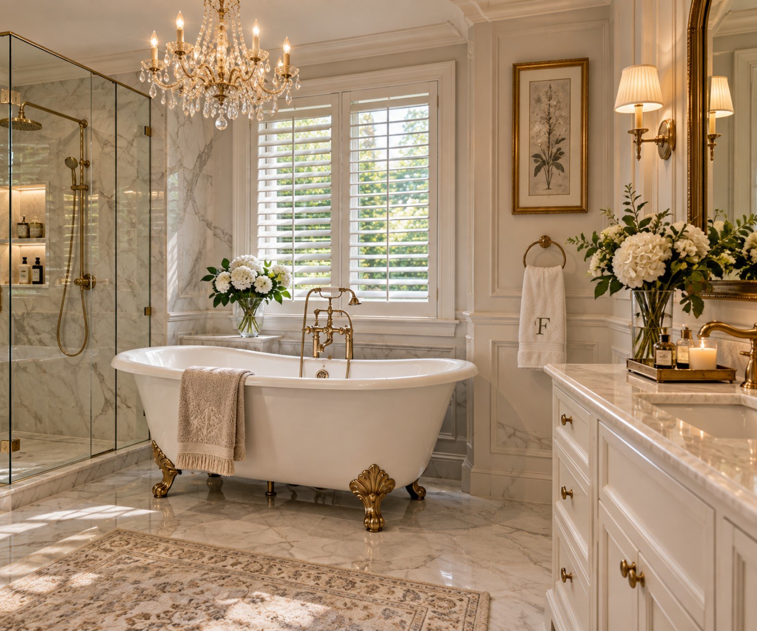 Completed modern bathroom renovation by FIDARO